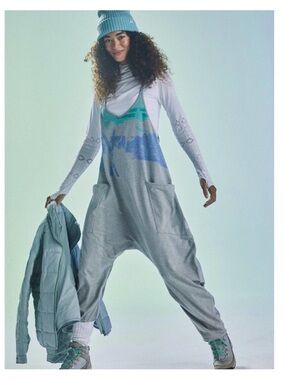 Free people Hotshot Ski Graphic Jumpsuit